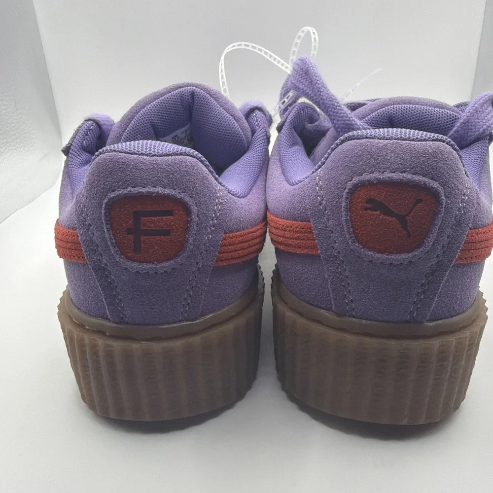 Puma Fenty By Rihanna Creeper Purple, Suede Red Gum‎ Sole Woman's 7